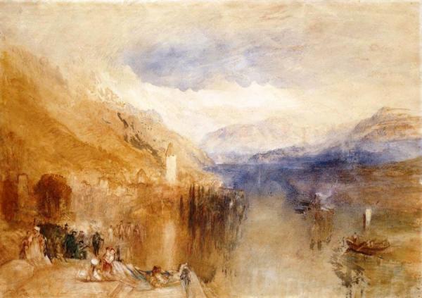 Oberhofen, Lake Thun by Joseph Mallord William Turner