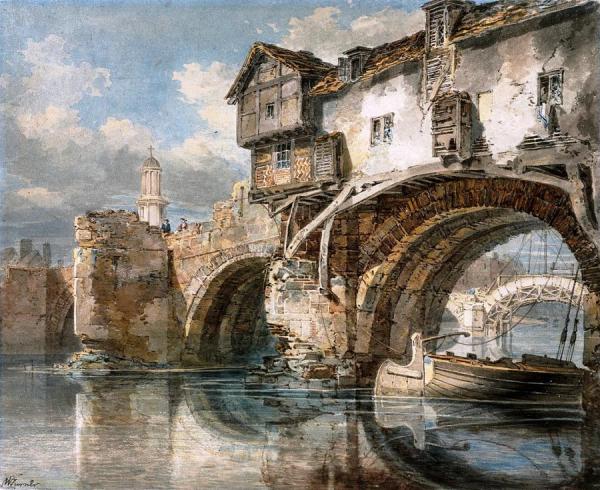 Old Welsh Bridge, Shrewsbury, Shropshire by Joseph Mallord William Turner