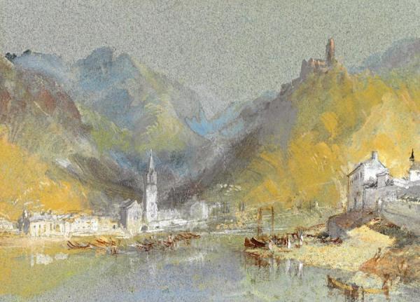 On The Mosel, Bernkastel, Kues And The Landshut, Germany by Joseph Mallord William Turner