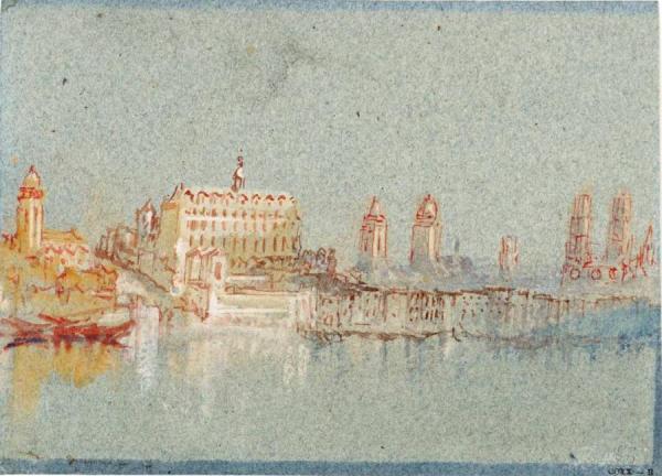 Orléans From The South Side Of The River by Joseph Mallord William Turner