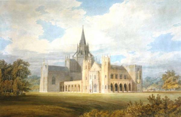 Perspective View Of Fonthill Abbey From The South-west by Joseph Mallord William Turner