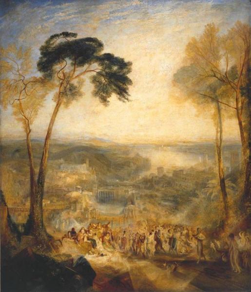 Phryne Going To The Public Baths As Venus - Demosthenes Taunted By Aeschines by Joseph Mallord William Turner