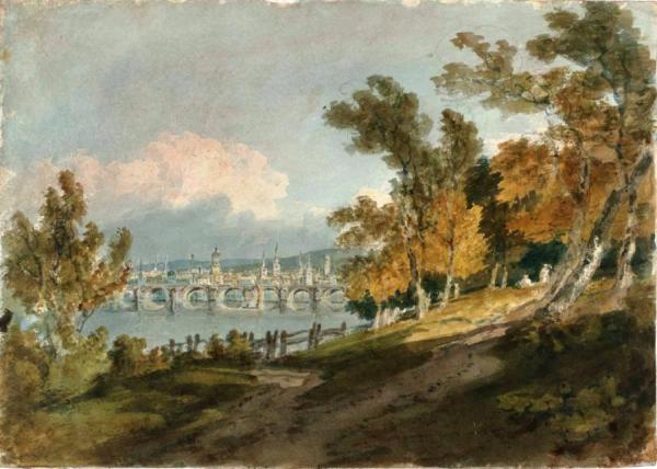 Picturesque Composition With A Distant View Of Tours From The North East by Joseph Mallord William Turner
