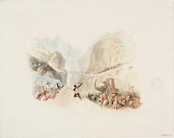 Rogers's 'italy' - Hannibal Passing The Alps by Joseph Mallord William Turner
