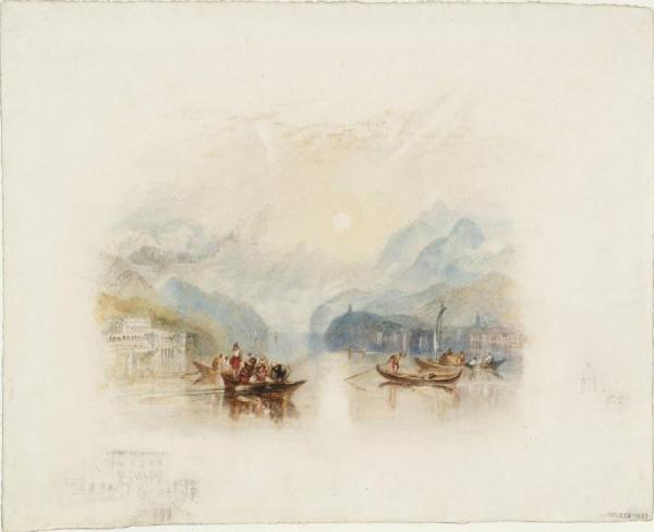 Rogers's 'italy' - Lake Of Como I by Joseph Mallord William Turner