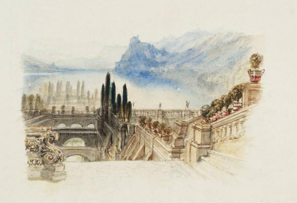 Rogers's 'italy' - Lake Of Como Ii (a Farewell) by Joseph Mallord William Turner