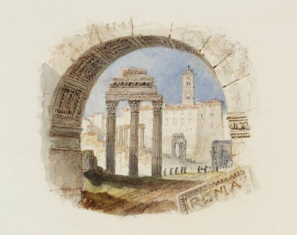 Rogers's 'italy' - The Forum by Joseph Mallord William Turner