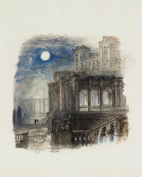 Rogers's 'italy' - Villa Madama By Moonlight by Joseph Mallord William Turner