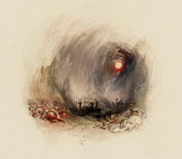 Rogers's 'poems' - A Hurricane In The Desert (the Simoom) by Joseph Mallord William Turner