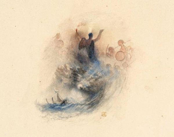 Rogers's 'poems' - Columbus, A Tempest by Joseph Mallord William Turner Oil Painting Reproductions