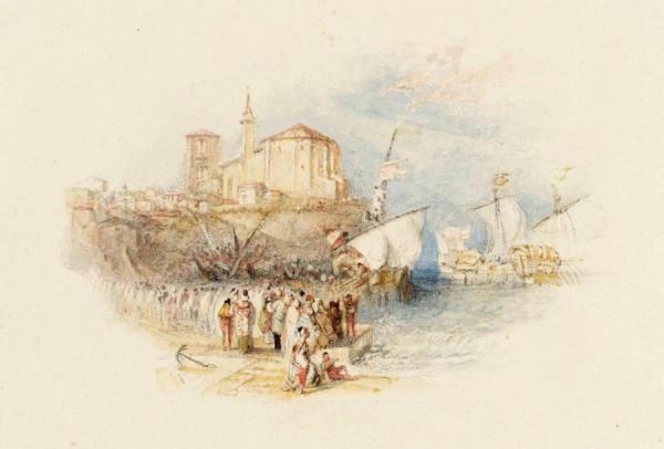 Rogers's 'poems' - Columbus Setting Sail by Joseph Mallord William Turner