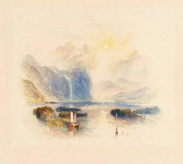 Rogers's 'poems' - Keswick Lake by Joseph Mallord William Turner