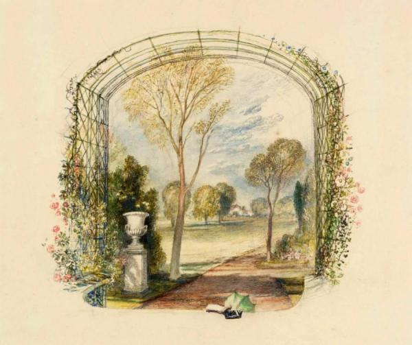 Rogers's 'poems' - St Anne's Hill Ii, In The Garden by Joseph Mallord William Turner