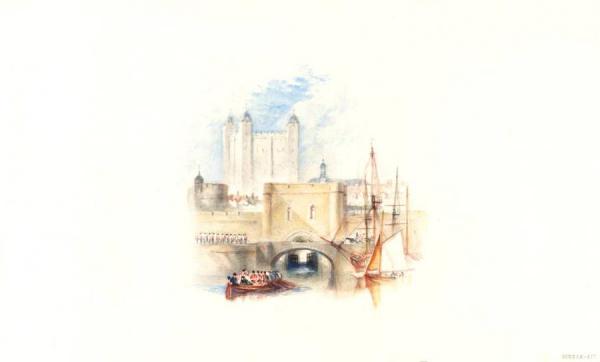 Rogers's 'poems' - Traitor's Gate, Tower Of London by Joseph Mallord William Turner