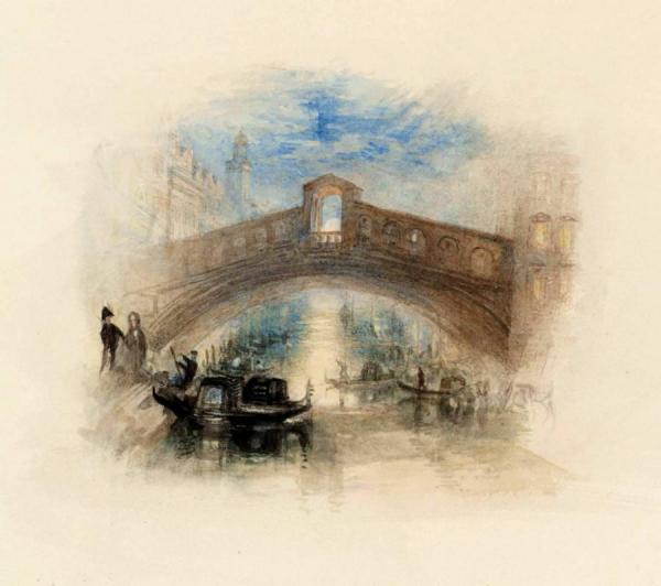 Rogers's 'poems' - Venice (the Rialto - Moonlight) by Joseph Mallord William Turner