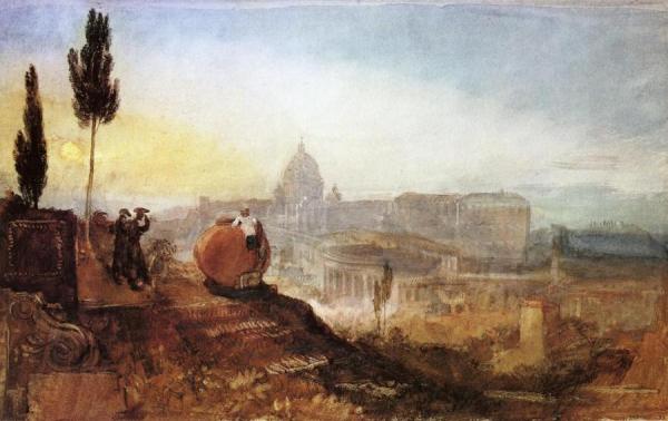 Rome: St. Peter's From The Villa Barberini by Joseph Mallord William Turner