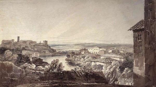 Rome, The Tiber With The Aventine On The Left by Joseph Mallord William Turner