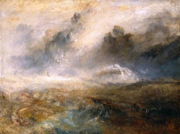 Rough Sea With Wreckage by Joseph Mallord William Turner