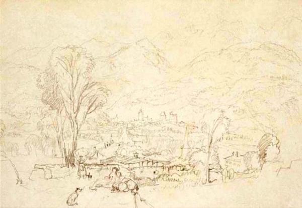 Sallanches, Near Chamonix, From St Martin by Joseph Mallord William Turner