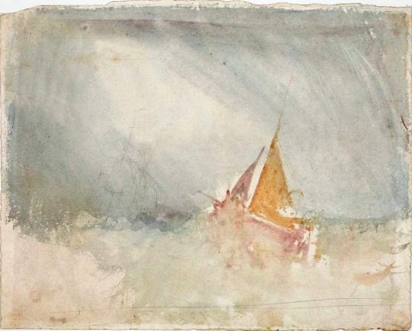 Ship And Cutter by Joseph Mallord William Turner