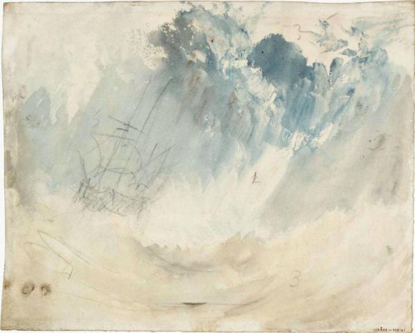 Ship In A Storm by Joseph Mallord William Turner
