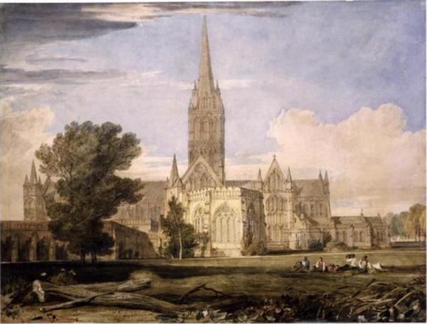 South View Of Salisbury Cathedral by Joseph Mallord William Turner