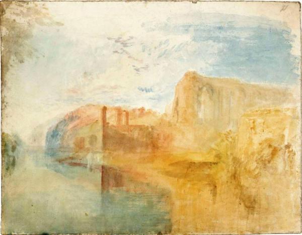 St Agatha's Abbey, Easby, Yorkshire, Colour Study by Joseph Mallord William Turner