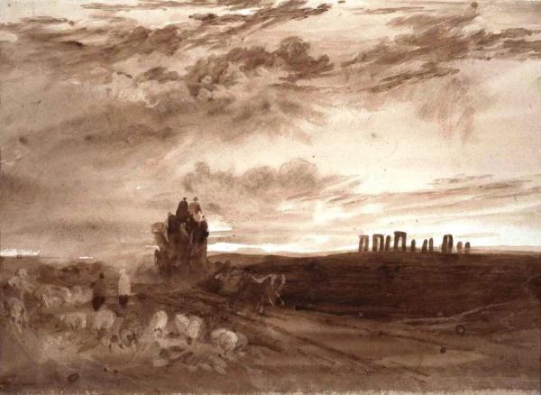 Stonehenge At Daybreak by Joseph Mallord William Turner