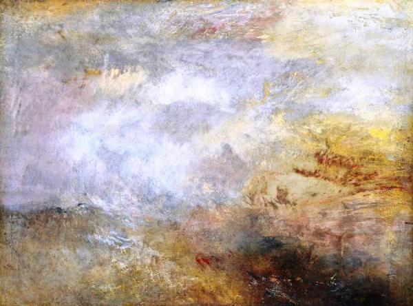 Stormy Sea With Dolphins by Joseph Mallord William Turner