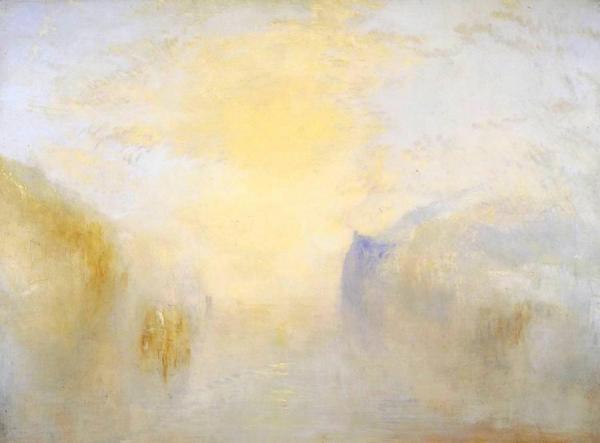 Sunrise, With A Boat Between Headlands by Joseph Mallord William Turner Oil Painting Reproductions
