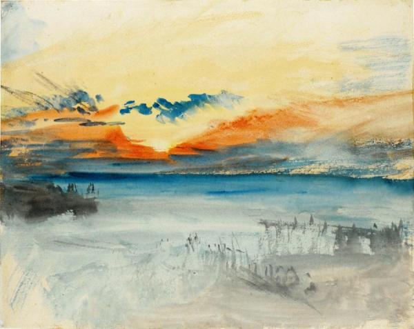 Sunset Over Water by Joseph Mallord William Turner Oil Painting Reproductions
