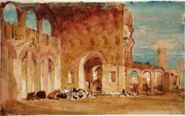 The Basilica Of Constantine, Rome by Joseph Mallord William Turner