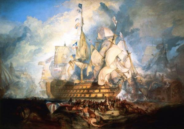 The Battle Of Trafalgar by Joseph Mallord William Turner