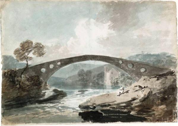The Bridge At Pontypridd by Joseph Mallord William Turner