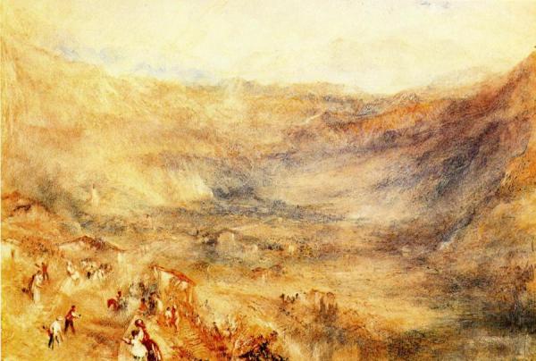 The Brunig Pass, From Meringen by Joseph Mallord William Turner