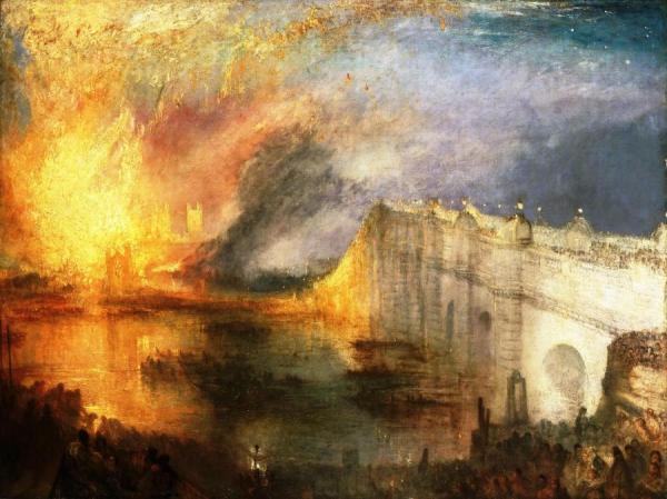 The Burning Of The House Of Lords And Commons, 16th October, 1834 by Joseph Mallord William Turner