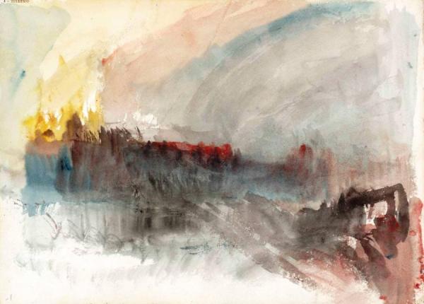 The Burning Of The Houses Of Parliament by Joseph Mallord William Turner