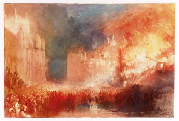The Burning Of The Houses Of Parliament by Joseph Mallord William Turner