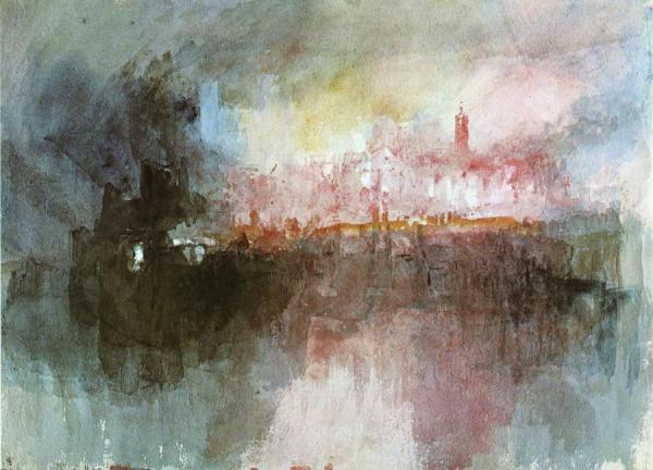 The Burning Of The Houses Of Parliament by Joseph Mallord William Turner