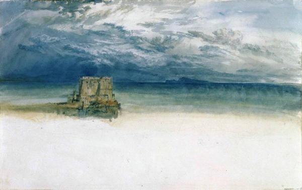 The Castel Dell'ovo, Naples, With Capri In The Distance by Joseph Mallord William Turner