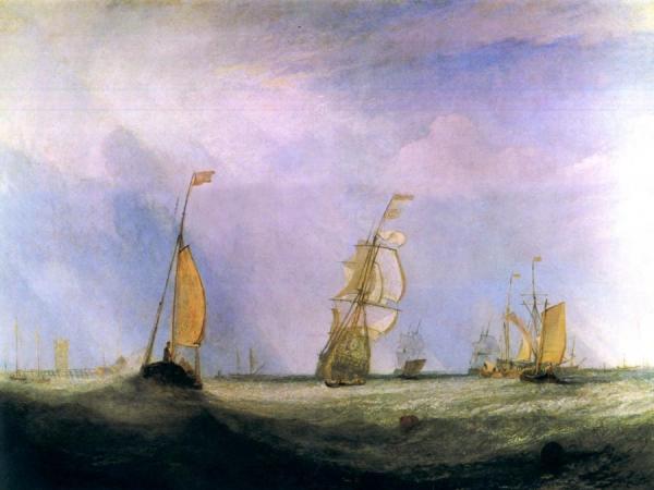 The City Of Utrecht, 64, Going To Sea by Joseph Mallord William Turner