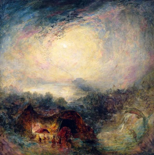 The Evening Of The Deluge by Joseph Mallord William Turner Oil Painting Reproductions