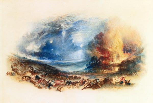 The Field Of Waterloo Seen From Hougoumont by Joseph Mallord William Turner