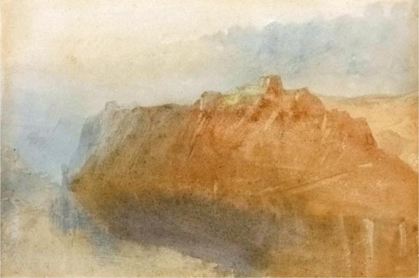 The Fortress Of Ehrenbreitstein From Across The Rhine by Joseph Mallord William Turner