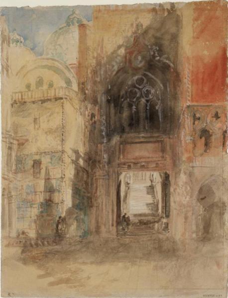 The Porta Della Carta, Doge's Palace by Joseph Mallord William Turner