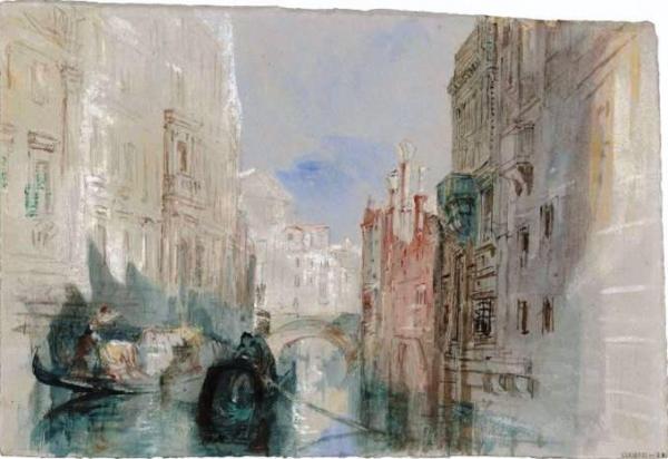 The Rio San Luca Alongside The Palazzo Grimani, With The Church Of San Luca by Joseph Mallord William Turner