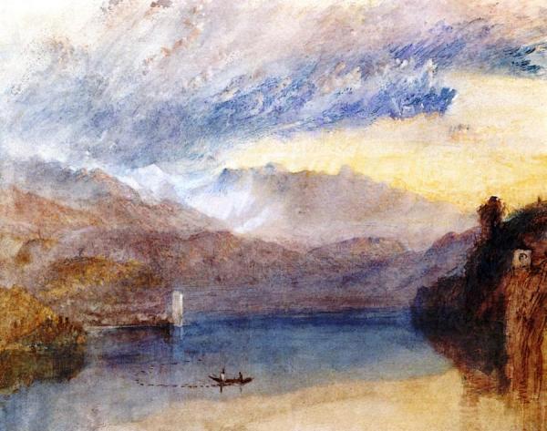 The Sarner See, Evening by Joseph Mallord William Turner
