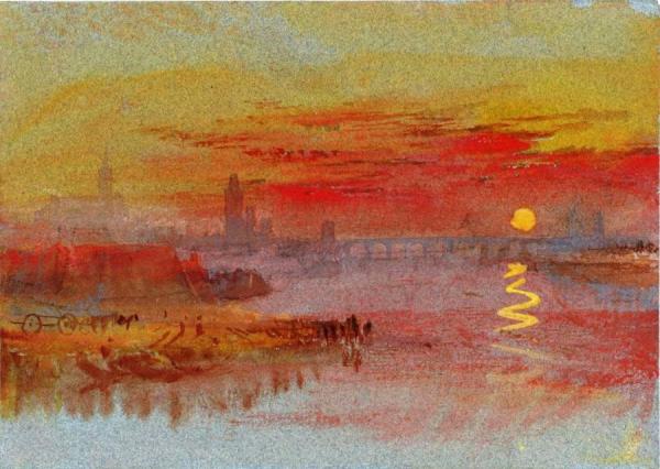 The Scarlet Sunset by Joseph Mallord William Turner