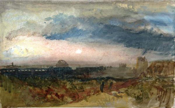 The So-called Temple Of Minerva Medica And The Porta San Lorenzo, Rome, At Sunset by Joseph Mallord William Turner