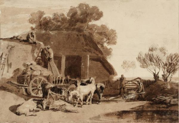 The Straw Yard by Joseph Mallord William Turner